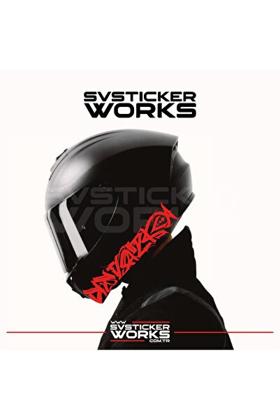 ARONA Tribal Desen Dekor Kask Sticker Tüm Kasklar Uyumlu Tek Yön 1 Adet