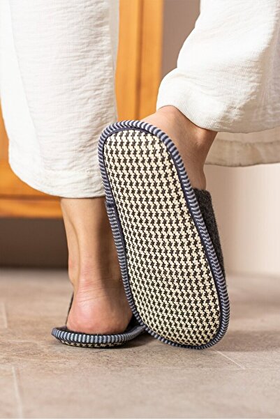 SEZ AYAKKABI Kışlık Kadın Ev Bahçe Comfort Taban Keçe Terlik