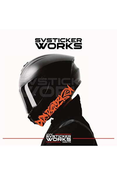 ARONA Tribal Desen Dekor Kask Sticker Tüm Kasklar Uyumlu Tek Yön 1 Adet