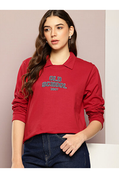 Dillinger By Styli Women Long Sleeve Oversized Polo T-Shirt