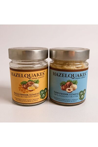 HAZELQUAKES SAĞLIKLI LEZZET İKİLİSİ- ŞEKERSİZ VE DOĞAL BALLI 2'Lİ SET