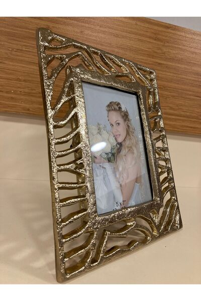 PLUS HOME Frame Photo 10X15 cm Cast Brass Gold