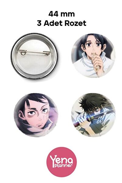 Yenaplanner Jujutsu Kaisen Bag Ornament/Badge Set