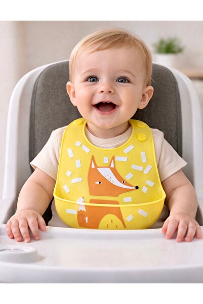 Pembelia Life Silikon Bebek Mama Önlüğü Çocuk Mama Önlük Leke Tutmaz Yıkanabilir