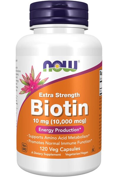 Now Foods Biotin 10,000Mcg Extra Strength Vcaps 120'S