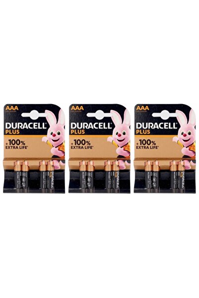 Duracell 1.5V AAA Alkaline Batteries - Long-Lasting Power, 3 Packs of 4-Count...