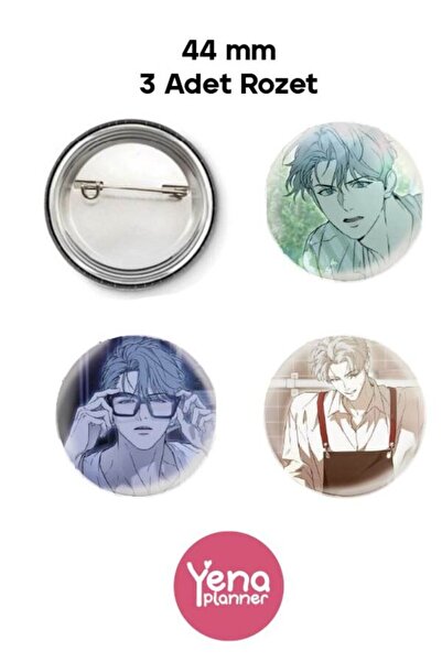 Yenaplanner Set de ornamente pentru geanta Nerd Project Webtoon / Set de insi...