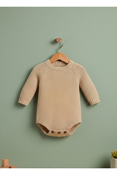 Nimini Kids Stitch-Free Button Soft Unisex Thessaloniki Knitwear Bodysuit (0-...