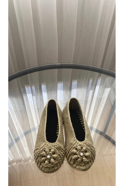 COOYEE El örgüsü ev babeti, çeyizlik patik, bohça için patik ince işçilikle ö...