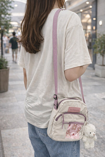 fafa home Yeni Nesil İthal Mini Çapraz Askılı Çanta -2 Adet Rozet Hediyeli-