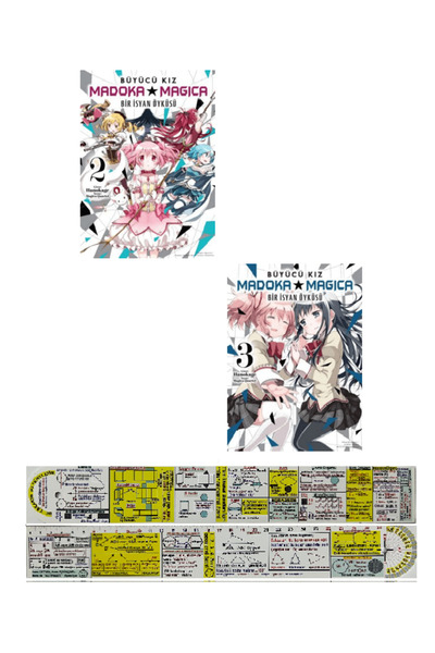 Komik Şeyler Büyücü Kız Madoka Magica Bir İsyan Öyküsü 2-3. Ciltler Manga Set...
