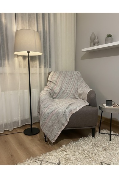 Monochrome Çok Amaçlı Örtü, Peştemal, Koltuk Şalı - % 100 Pamuk (90 cm x 180 ...