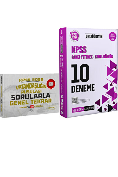 CBA Akademi 2026 KPSS Vatandaşlığın Pusulası Sorularla Genel Tekrar - 2026 KP...