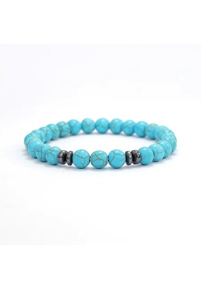 Kusakli سوار نسائي من الأحجار الطبيعية بتصميم فيروزي