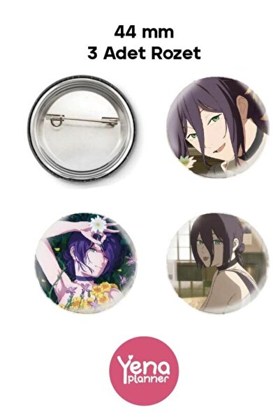 Yenaplanner Chainsaw Man Bag Ornament / Badge Set