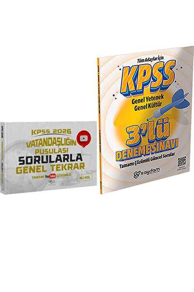 CBA Akademi 2026 KPSS Vatandaşlığın Pusulası Sorularla Genel Tekrar - 3 Deneme