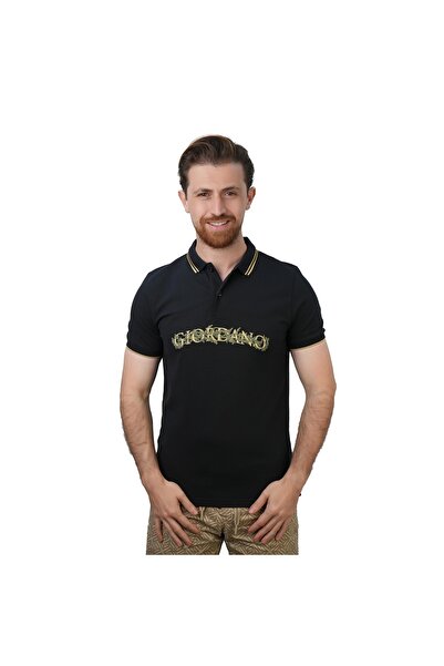 Giordano Men's Slim Fit Short Sleeve Polo with Embroidery