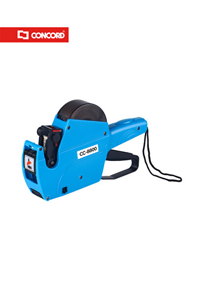 Concord Single Line Labeller Gun with Ink Roller and Labels, One Touch Open S...