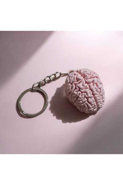 Teber Kalıp 3D Baskı Beyin Use It Figürlü Anahtarlık – Eğlenceli & Farklı Tas...