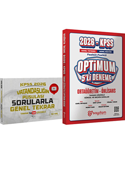 CBA Akademi 2026 KPSS Vatandaşlığın Pusulası Sorularla Genel Tekrar - Optimum...