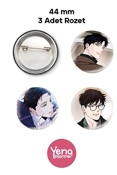 Yenaplanner Roses and Champagne Webtoon Bag Ornament Set / Badge Set / Opener...