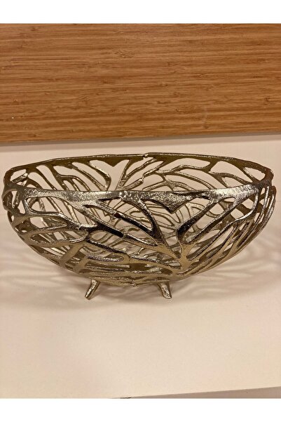 PLUS HOME وعاء فواكه كاسي مصنوع يدويًا من النحاس المصبوب، موديل بيضاوي وعميق،...