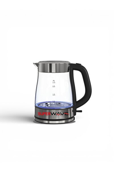 Super Wave Ben Shihon 1.7L Glass Electric Kettle, 220W, 2-Year Warranty with ...