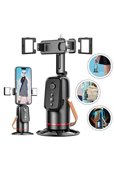 Empionics Suport inteligent cu urmărire facială AI la 360°, lumini incluse, c...