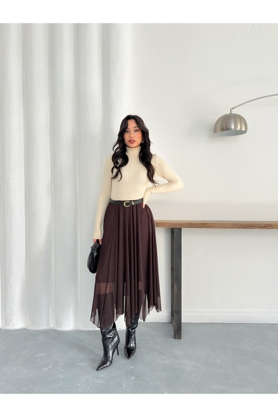 Cistern İstanbul Women's Asymmetrical Tulle Skirt