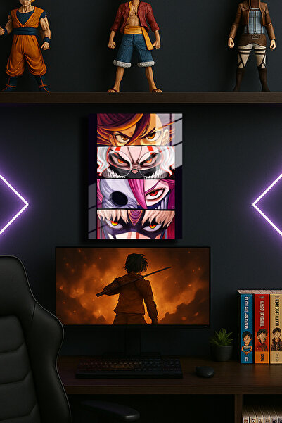 EABASKI Poster metalic "Dandadan" cu imprimeu, Anime, Tablou cadou 30x40 cm