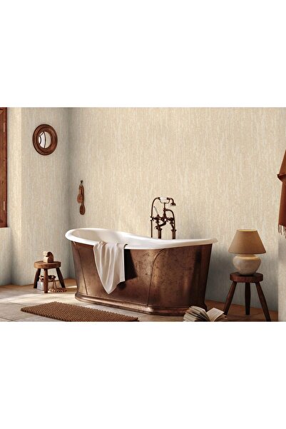 ashomedesign.ro 3D Super Washable Vinyl Wallpaper, Abstract Pattern, Cream wi...