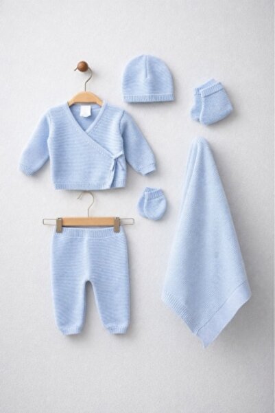 Superbaby Modify knitted newborn set 6 pieces – blouse, pants, hat, gloves, b...