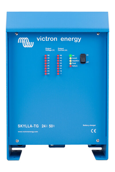 Akü Şarj Cihazı Skylla-TG 24V 50A 230V Battery Charger (1+1 çıkış) (SDTG2400501)