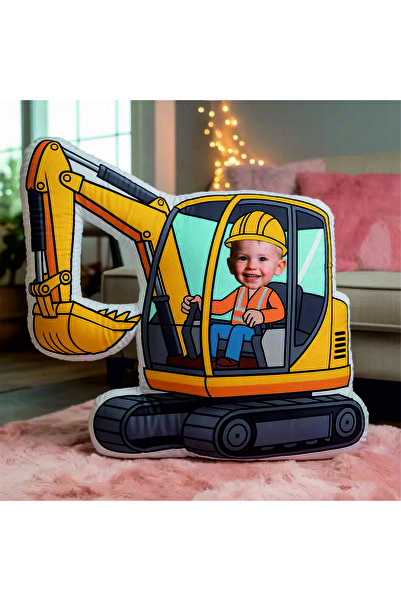 pandart Kamyonet Şekilli Fotoğraflı Yastık