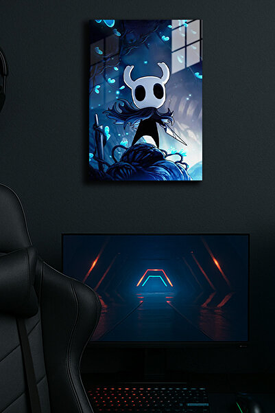 EABASKI Poster metalic "Hollow Knight" cu imprimeu 4, Tablou cadou pentru joc...