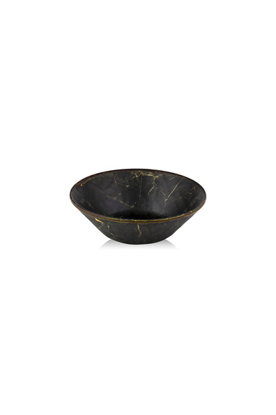 Tria Hybrid Wooden Relief Bowl 6 Pieces 15 cm Ebony Patterned