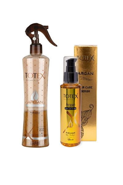 TOTEX Argan Fön Suyu 400 ml + Argan Saç Serumu 100 ml ( 2'li Paket )