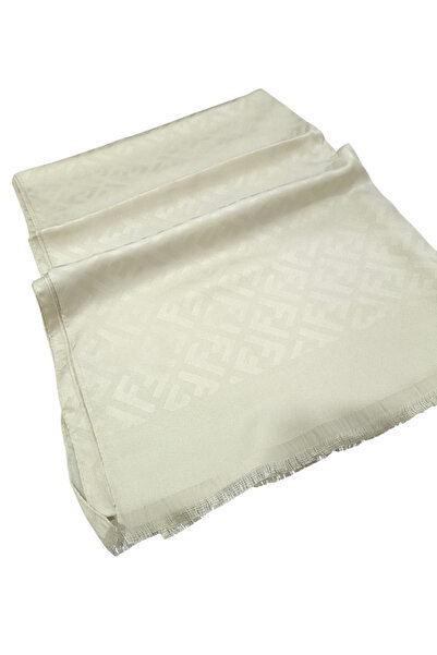 PİRAMİT شال جاكار حريري مطبوع بتصميم حجر F