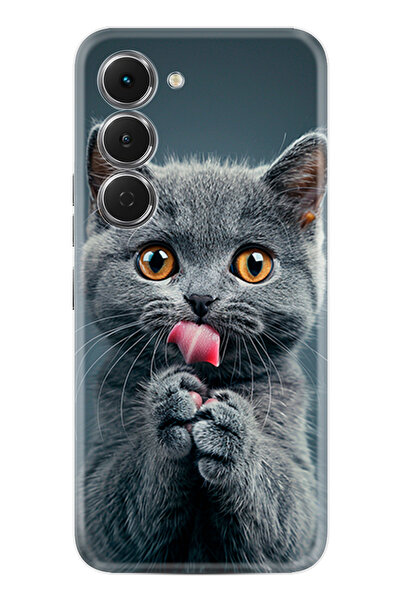 TECNO Spark 40 Pro (KM6) Kılıf Boutique Baskılı Resimli Komik Kedi Pcode -008