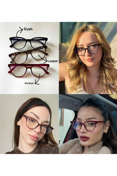 EMC AntiBlue Lighting Şeffaf Cat Kedi Gözlük Mavi Işık Korumalı