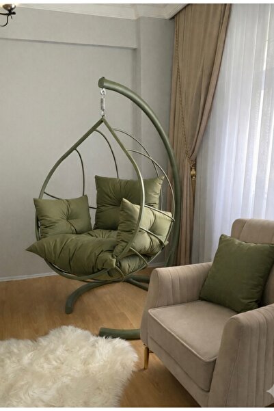 SİMURG SALINCAK VE DESİGN Haki Damla Salıncak- Armut Salıncak- Tek Kişilik Sa...