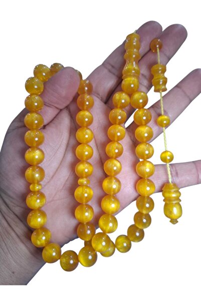 Cekke Tesbih Mother-Of-Pearl Catalin Rosary 12.5 mm System with Tassels Origi...