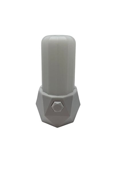 enparlak Fişli Gece Lambası Anahtarlı Ledli Beyaz Sarı Işık Beyaz Renk