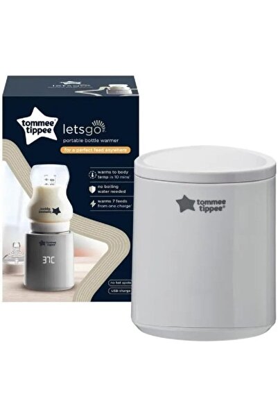 tommee tippee جهاز تدفئة زجاجات الأطفال المحمول من ليتس جو، قابل لإعادة الشحن...