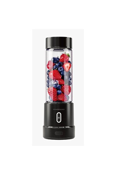 Powerology Vitromix Portable Blender 12-Blade Glass Jar, 250W Ice Crusher, 450ml