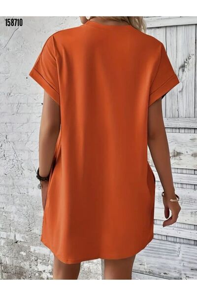 Valeria Butik 🧡   Women's Love Printed Butterfly Detailed Short Sleeve Loose...