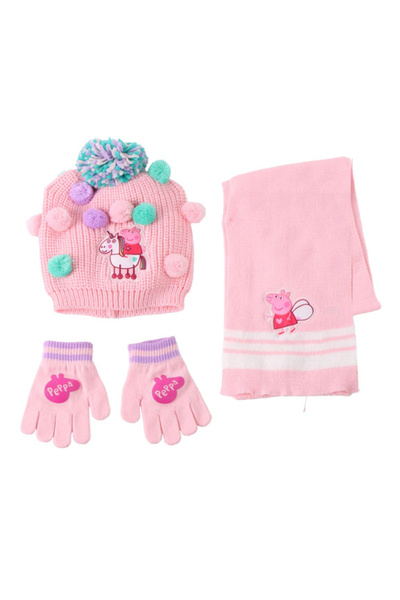 Peppa Pig 3-piece acrylic winter set