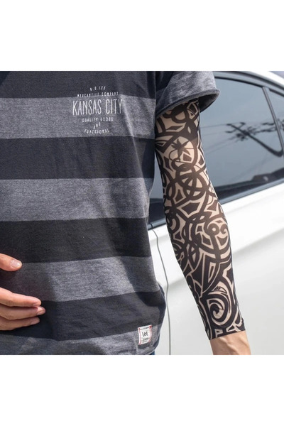ALFA AKSESUAR 03 Wearable Arm Tattoo Socks 3D Printed Arm Leg Tattoo 2 Pieces...