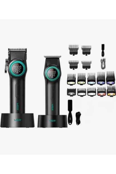 VGR V001 - V 977 Profesyonel 2 Li Set Siyah