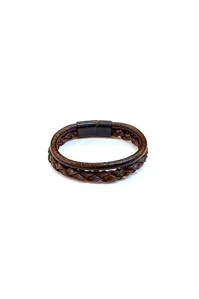 HER ŞEY NOTA www.herseynota.com Heritage Braid – Brown Braided Detailed Genui...